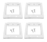 JGmotorfi for Igloo Cooler Handle Replacement Kit Plastic Handles Hinges and Screws for 25 72 Quart Coolers 4 Pack (66 (2 Holes))