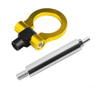 JGmotorfi Front Bumper Towing Hook Aluminum Recovery Ring Racing Sport Style Tow Bar 2016 And Later Models(gold)