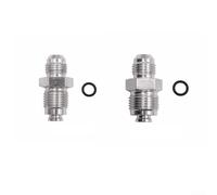 JGmotorfi Fuel System Adapter AN6M16X1 5ORB To AN6M18X1 5ORB Male Flare Straight Aluminum Fitting For Engine Oils, Coolants, And Transmission Fluids(Silver)