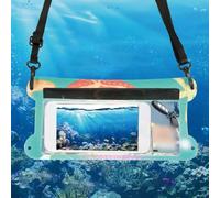 JGmotorfi Handy Waterproof Phone Pouch for Water Sports Ensures Your Device Stays Dry at the For beach (Colorful)