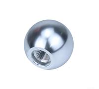 JGmotorfi Multi Vehicle Compatible Aluminum Alloy Gearshift Knob with Round Ball Design for Comfortable and Easy Shifting (Silver)