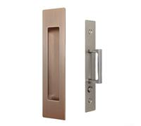JGmotorfi Recessed Finger Flush Pull for Easy Operation on Sliding Doors and Stylish (Red Bronze)