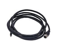 JGODGQPM 2m GX12 Cable Connectors 2pin 3pin 4pin Joint Extension Cable Male And Female M12 5pin 6pin Black 1Pcs(5Pin female)