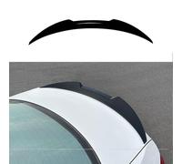 JGQFB Compatible with BMW 3 Series E90 2005-2012 M4 Style, Aerodynamic ABS Plastic Rear Trunk Spoiler Wing Lid,A Gloss Black