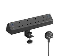 Jgstkcity Desk Clamp Power Socket, 40W Total USB-C Fast Charging, Black