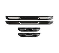 JGTUIRYEH Car Door Sill Protector for VW Golf 7 7.5 8 MK7 MK8 R 2020-2024 2025, Stainless Steel Scuff Plate Kick Plates Threshold Cover Welcome Pedal Strips Accessories,C/Carbon Fiber Texture