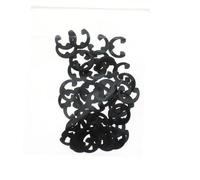 JGUYC 3/50/100X 13MM Turbocharger Actuator Wastegate Circlip Black Steel E Clip Circlip Retaining Ring Washer for Garrett T3 T34 T38(50PCS)