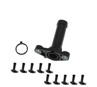 JGUYC Engine Coolant Flange Connecting Pipe for AA//u//d//i Q7 2007-2010 V//W 2005-2018,03H121144A 03H121145A(10PCS)