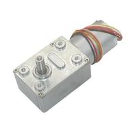 JGY-2430 DC12V 24V Worm Gear Motor 6-160RPM High Torque Speed Reducer Metal Gear Box Motors Low Speed Brushless(24V,160 RPM)