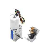 JGY-2838 Small DC Worm Gear Brushless Motor with CCW/CW L-type Brushless Worm Geared Motor 24V with 4632 Square Gearbox Reduce(24V 48RPM)