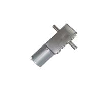 JGY-370 12 Volt DC Worm Geared electronic starter Double Shaft 6-24V Self-lock Dual Output Shaft Reducer Gears electronic starter MQXFCZUX(6v30rpm,PackageA)
