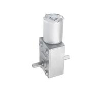 JGY-370 Double Output Shaft Motor 6V 12V 24V self-Locking Strong Wheel Worm DC Reduction Brush(12v,150 rpm)