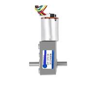 JGY-370 High Torque Double Shaft DC 6 Volt 12 Volt 24 Volt Worm Gear electronic starter With Encoder MQXFCZUX(68rpm,6V)