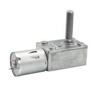 JGY-370-M8 High Torque low rpm dc worm Gear Motor 8mm*33mm Output Screw Shaft with Screw Flange 18 RPM DC 12 volt