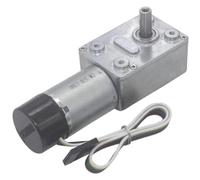 JGY-370 Turbo Worm Gear Motor Encoder Speed Meter Motor DC 6V 12V 24V High Torque Low Speed Self-Locking Motor 6-150RPM (40RPM 24V Bracket motor)