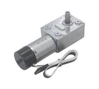 JGY-370B High Torque DC 6V 12V 24V Worm Gear Motor With Encoder 1Pcs(12V,66rpm)