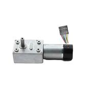 JGY-370EC encoder DC worm gear motor 6V12V24V remote control engine 370 high torque right angle gearbox reducer(92R,24V)