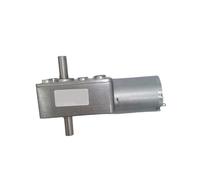 JGY-370S 12 Volt DC Worm Geared Motor Double Shaft Reversed Self-lock 6V Dual Output Shaft 24V Mini Reducer Motors(Package B,24V_6RPM)