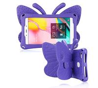 JGY Lenovo Tab M9 2023 Kids Tablet Case - Purple Butterfly Design with Kickstand & Top Handle - EVA Foam Shockproof Rugged Case - Ideal for Boys, Girls, Toddlers & School Use