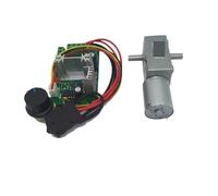 JGY370 12V DC Motor Worm Gear Motor 24 Volt High Torque Reducer Double Shaft Electrict Motor 6V Self-Locking(150RPM_12V)