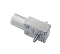 JGY370 6V Dual Output Shaft Reducer Motors 12V Volt DC Worm Geared Double Shaft electronic starter 24V DC Reversed Reduction Self-lock ICXLPMC(6rpm,6V)