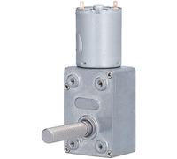 JGY370 DC 24V Gear Motor with M8 Threaded Shaft, High Torsion Self - Locking Low Speed Motor, Stainless Steel Shaft Length 33mm for DIY Robots and Mini Projects (10RPM)