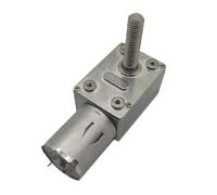 JGY370 DC Reducer Motor With M8 Threaded Shaft, Worm Gear Self-Locking Mechanism, CW/CCW Reversible Rotation for Automatic Equipment, Industrial Grade (6rpm 12V)