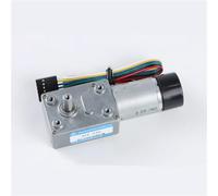 JGY370 DC Reduction Motor With Encoder 12V 24V Worm Gear And Worm 1Pcs(18RPM,12VMotor and Bracket)