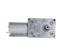 JGY370 Dual Shaft DC Gear Motor 12V Self Locking for Worm Gear High Torque for Robot DIY RC Car Smart Chassis for arduino Projects Silver 76.8mm(23RPM)