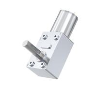 JGY370 Worm Gear Motor DC 12V 8MM D7 Axis Gearbox Reducer 6V 24V Self-Locking Reverse Length 25MM Low Speed(6RPM-6V BRACKET MOTOR)