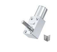 JGY370 Worm Gear Motor DC 24V 8MM D7 Axis Gearbox Reducer 24V Self-locking Reverse Gearbox Length 25MM Low Speed Motor 1Pcs(30RPM_24V BRACKET MOTOR)