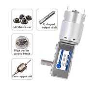 JGY385 Miniature DC12V 24V Turbine Worm Gear electronic starter Self-locking Gear Speed Regulating electronic starter Large torque 30kg electronic starter ICXLPMC((24V) 213 RPM)