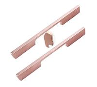 JgYiAngBq Aluminum Alloy Bathroom Bedroom Knobs knockers Rose Gold Drawer Handles Dresser Pulls Kitchen Hardware,2 Pack