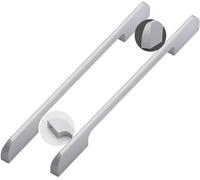 JgYiAngBq Aluminum Alloy Bathroom Modern Bedroom Knobs knockers Drawer Handles Dresser Pulls Kitchen Hardware,Silver,2 Pack