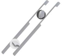 JgYiAngBq Aluminum Alloy Bathroom Modern Bedroom Knobs knockers Drawer Handles Dresser Pulls Kitchen Hardware,Silver,2 Pack