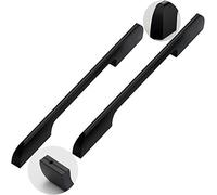 JgYiAngBq Aluminum Alloy Bathroom Modern Bedroom Knobs knockers Drawer Handles Dresser Pulls Kitchen Hardware,Black,2 Pack