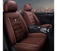 JGYZQL 2 Pcs Car Seat Covers for Audi A6 C7 4G S6 RS6, PU Leather Seat Cushion Protectors Waterproof Interior Accessories,Coffee