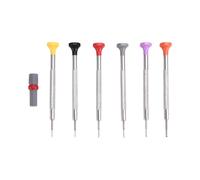 Jgzzmxuq 6Pcs T-Shaped Anti Slip Screwdrivers Set for 3135 2135 Movement Watch Repair Precision Screwdriver Watch Repair Tool