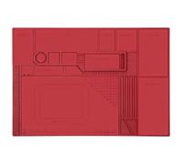 Jgzzmxuq Silicone Soldering Mat Heat Repair Mat Can Accommodate A Multimeter, Soldering Iron, Repair Mat