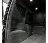 JH AUTOSTORES - 6SQM - 3M x 2M Campervan Caravan Van Lining Carpet 4 Way Stretch for VW T5 T5.1 Transporter Caddy Anthracite/Dark Grey