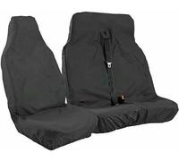 JH AUTOSTORES JHA 550 - HEAVY DUTY WATERPROOF BLACK VAN SEAT COVERS 2+1 FITS RENAULT MASTER AND TRAFFIC