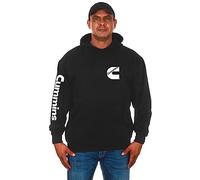 JH DESIGN GROUP Men’s Cummins Diesel Classic Black Pullover Hoodie Sweatshirt, Black, S
