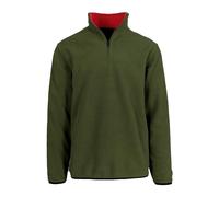 JH DESIGN GROUP Men’s Quarter Zip Thermal Fleece Pullover Long Sleeve Sweatshirt Mid Weight Sweater in 6 Colors, Hunter Green, XL