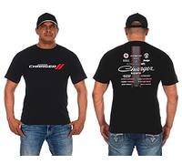 JH DESIGN GROUP Men's Dodge Charger T-Shirt Short Sleeve Crew Neck Shirt - Black - Medium
