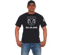 JH Design Group Men's Dodge RAM Cummins T Shirt Crew Neck Black Shirt, Black, XXL