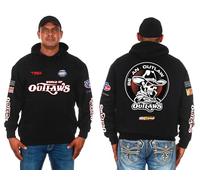 JH Design Men's World of Outlaw Racing Pullover Hoodie Black Sweatshirt Sm to 3x, Black, XL