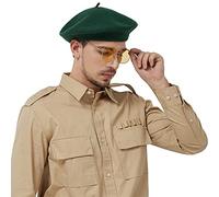 JH JOEJERRY Wool Beret, Army Green, Large