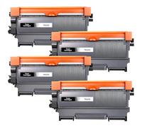 Jhaan Toner TN2220 TN 2220 Compatible with Brother TN2220 TN-2010 for Brother MFC-7360N HL-2130 MFC-7460DN MFC-7860DW FAX-2840 FAX-2940 HL-2240 HL-2250DN HL-2135W DCP-7055 DCP-7055 W (4 Black)
