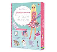 J'habille mes amies - Mon atelier de mode: Contient : 1 carnet, 25 feuilles de papier à motif, plus de 200 autocollants, plus de 100 décalcomanies, 3 pochoirs, 2 feutres