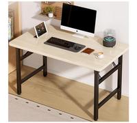 JHAISMAO Computer Desk Folding Table No Assembly Required, PC Desk Home Office Desk Writing Table Foldable Desks Space Saving For Living Room(Size:120x60x75cm,Color:A)
